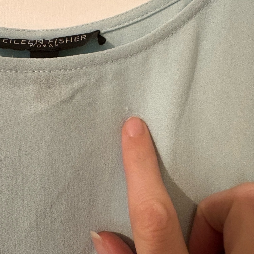 Elegant Sleeveless Mint Hi-Lo Mint Blue Tunic - Picture 7 of 8